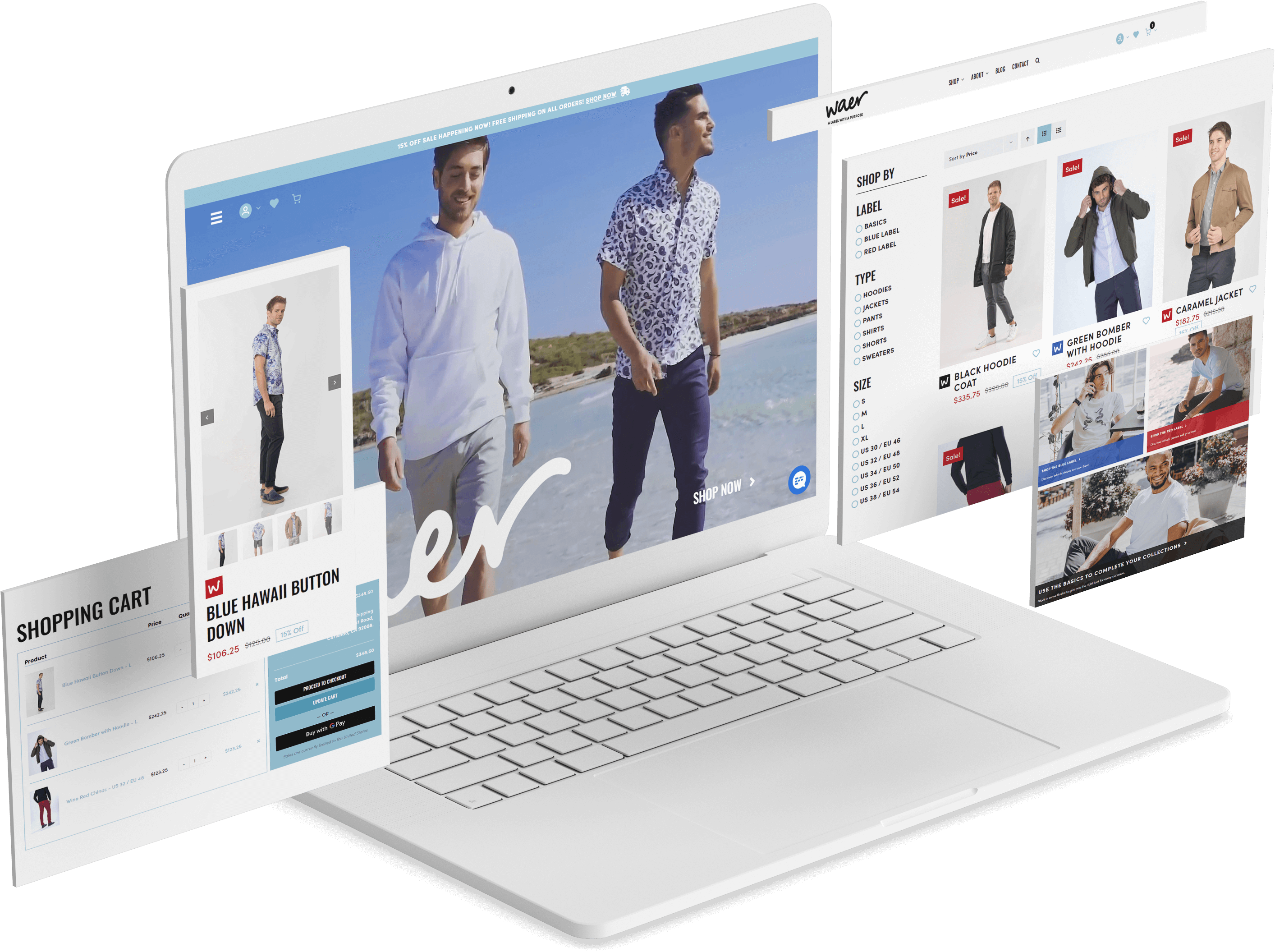 Waer Clothing Web Design Waer Clothing Web Design