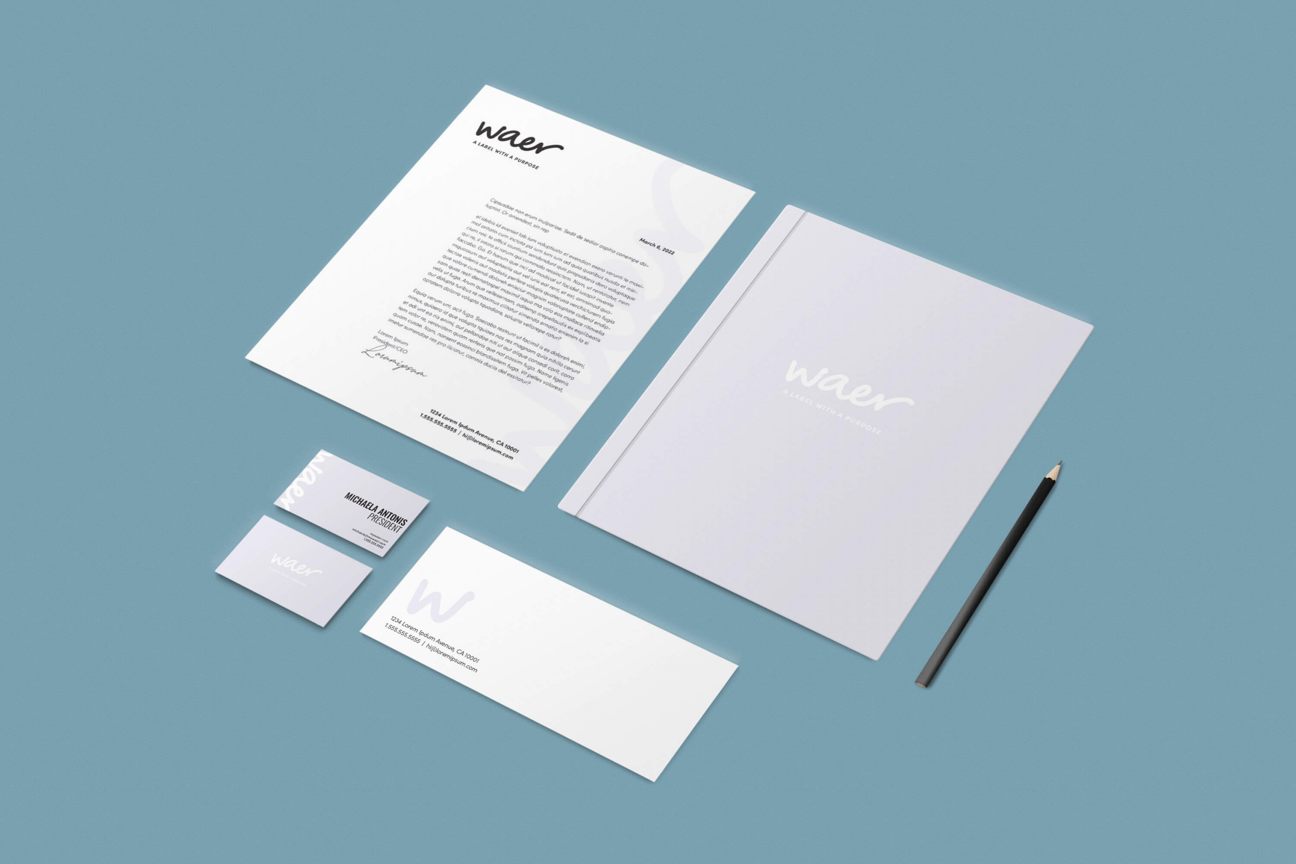 Waer Clothing Branded Stationary Waer Clothing Branded Stationary