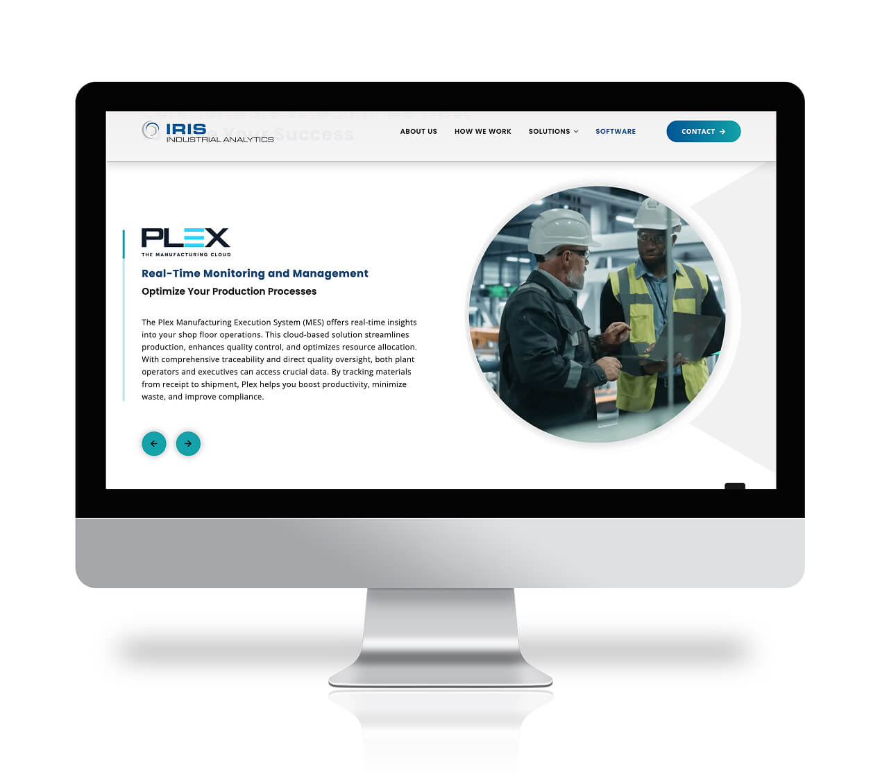 new website mockup