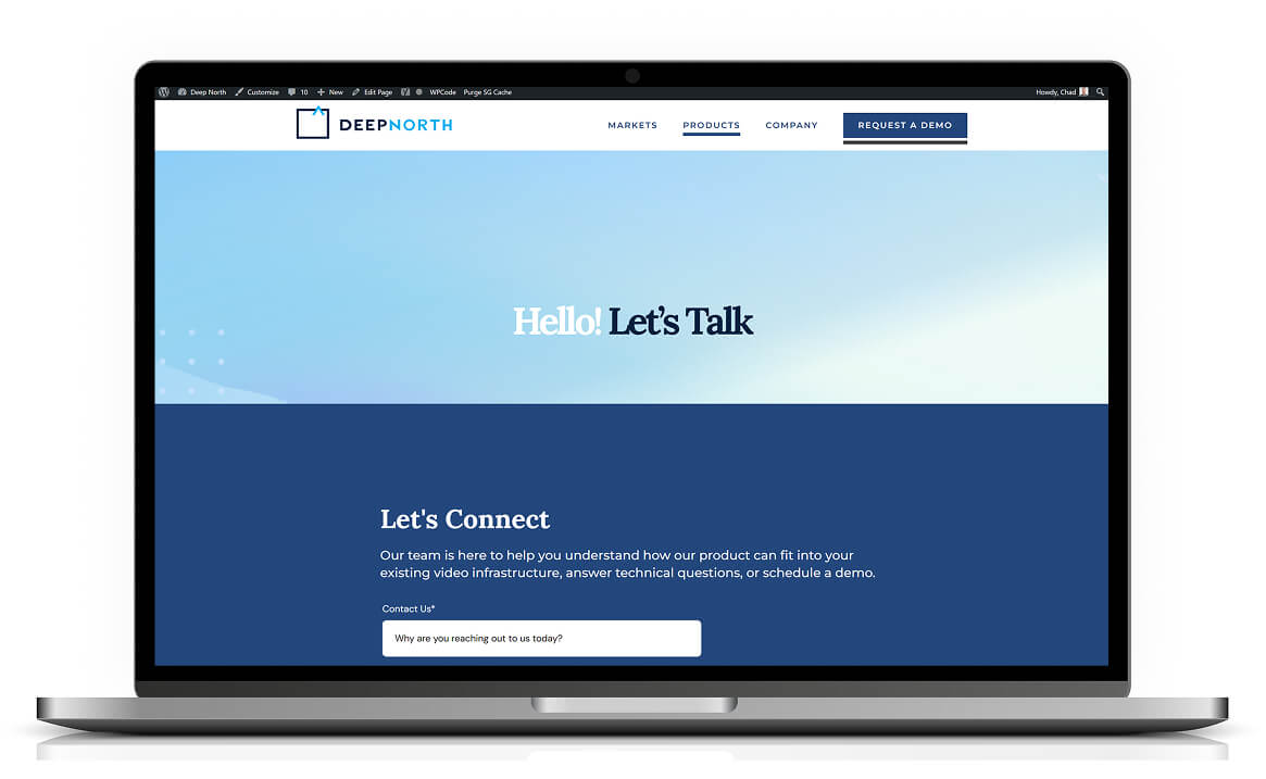 website before
